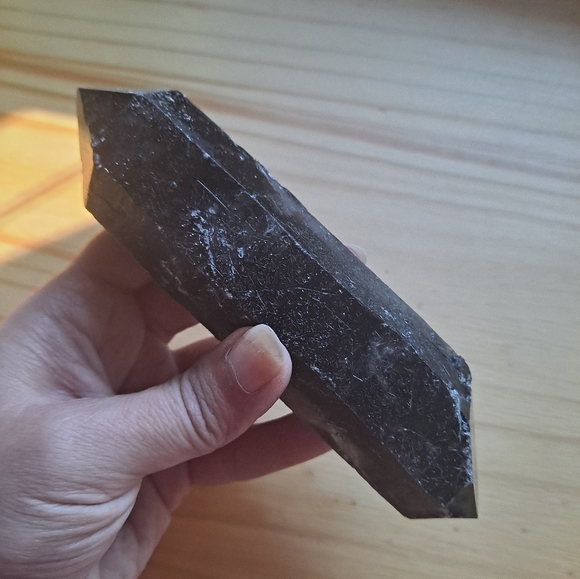 Double-terminated Smoky Quartz Crystal - Picture 4 of 7
